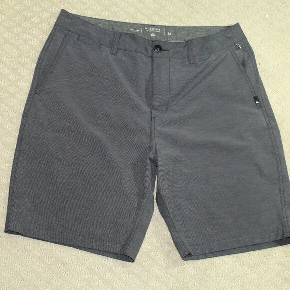 Quiksilver Dry Flight Amphibian Shorts Men's 33 x 8 Charcoal Grey Shorts - Picture 1 of 6
